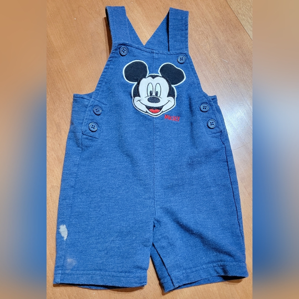 5/$15 Disney Overalls with Mickey Mouse